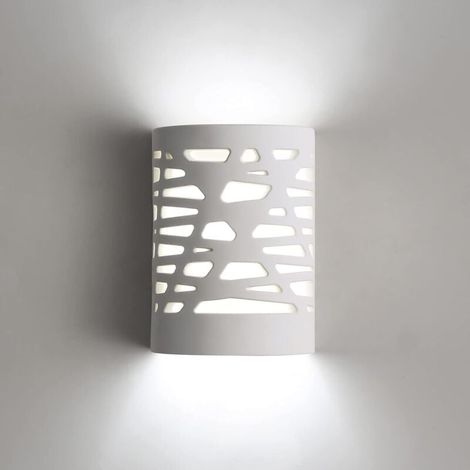 LED-Wandleuchte, weißes Licht, moderne Innenwandlampe, Gips-Wandlampe für Wohnzimmer, Schlafzimmer, Treppenhaus, Flur, Nachtlicht (1/4)