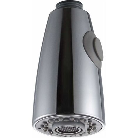 Kitchen Faucet Sprayer, Dual Mode Spray, Replacement Faucet Head, Chrome, G1/2" (1/5)