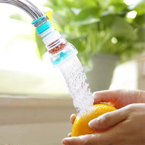 Küchenarmatur-Wasserfilter, 720° drehbarer Teleskop-Sprinkler, universeller Spritzschutz-Armaturenverlängerungs-Sprinkler