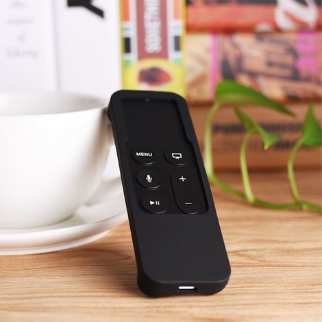 Funda de silicona para Apple TV 4K de 5.ª/4.ª generación - Negra (1/2)