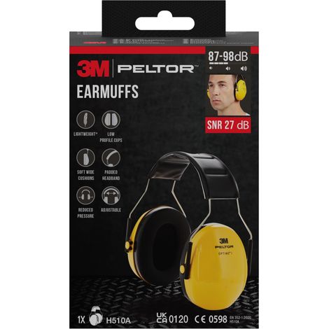 Casque anti-bruit 3M™ PELTOR™ Optime™ I H510A, SNR 27 dB, jaune