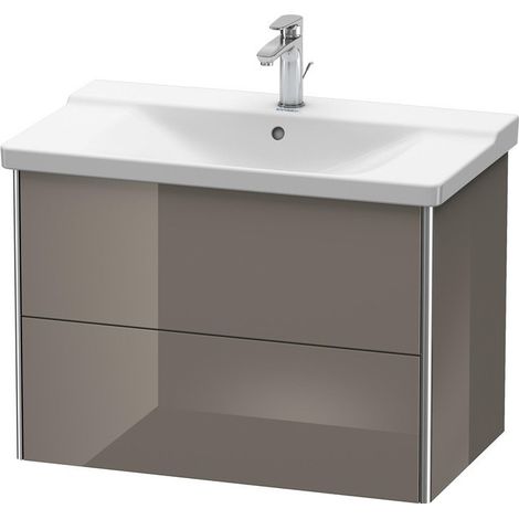 Meuble sous-vasque XSQUARE 565x810x473mm flanelle gris brillant