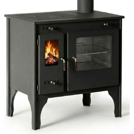 Prometey LTD Holzherd R ECO INOX Mit Edelstahlbackofen und Rechte Version (1/5)