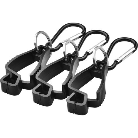 Sunny 3 Pack Glove Clips Work Glove Clip Work Safety Clip Glove Holder Glove Clip Gardening Gloves (1/5)