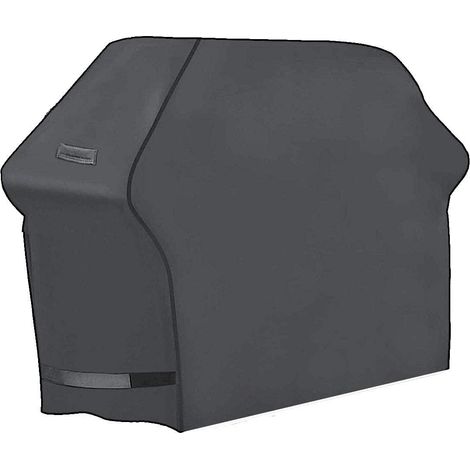 Housse de barbecue en pouces Housse de barbecue étanche Housse de barbecue robuste Accessoires de gril Housse de barbecue coupe-vent en tissu pour barbecue (52 pouces, gris) (1/4)