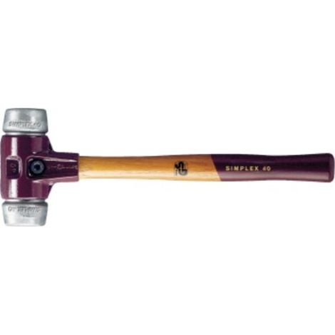 Marteau en métal souple avec boîtier en fonte malléable et manche en bois Diamètre 30 mm