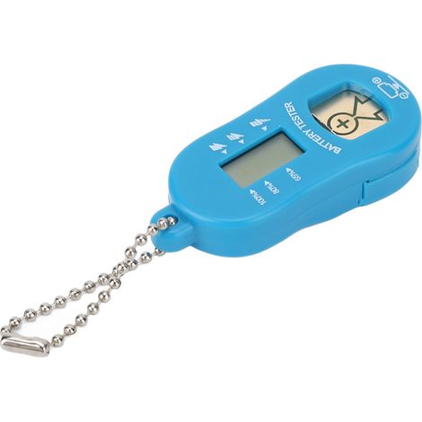 Testeur de Piles Bouton Portable avec Écran LCD pour Aides Auditives, Bleu Clair (1/5)