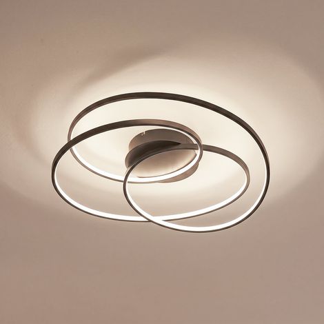 [GEBRAUCHT] B-Ware Lindby Deckenleuchte Kateryna LED dimmbar Hängeleuchte Lampe schwarz Ø60cm (1/2)
