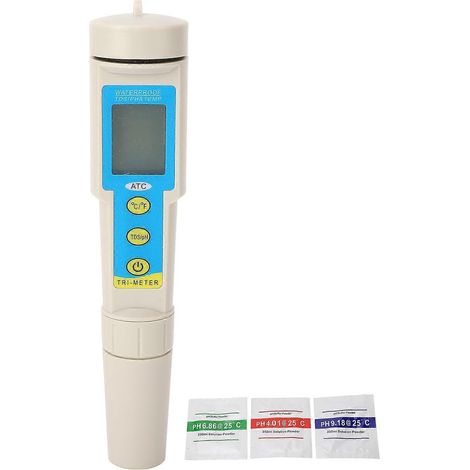 3-in-1-Wasserqualitätsprüfstift: pH-, TDS- und Temperaturmessgerät, hochpräziser Wasseranalysator TEM‑986