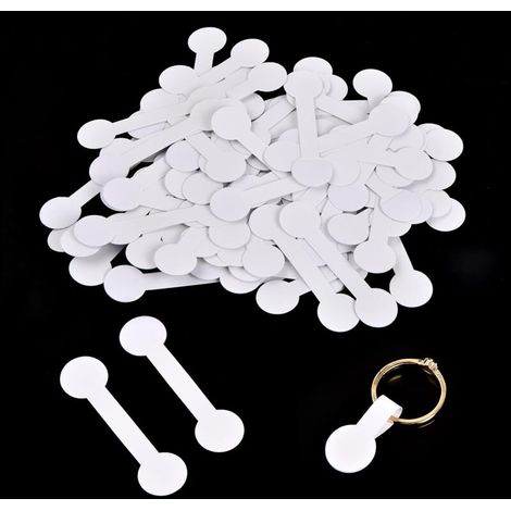 100 Pièces Étiquettes de Prix, Étiquettes Autocollantes Multi-usages, Étiquettes Vierges pour Bijoux, Autocollants Vierges pour Bijoux, Colliers, Boucles d'oreilles, Bagues (1450mm) (1/5)
