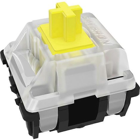 Interrupteurs optiques KS 15 Outemu, interrupteur d'axe DIY pour clavier optique SMD - 10 axes jaunes (1/5)
