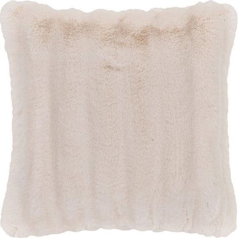 Galena coussin fausse fourrure, 45x45cm blanc.