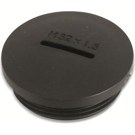 Bouchon de fermeture KSS, métrique, M32, noir