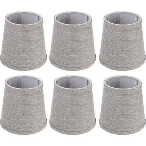 Paralumi interni in tessuto moderni – 6 pezzi, elegante design europeo, attacco E14 compatibile con lampadari e applique.