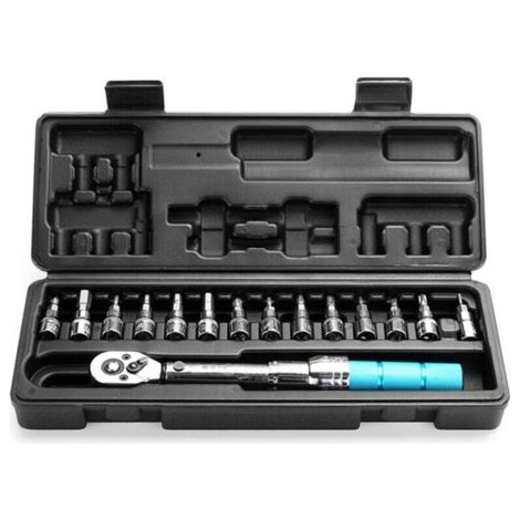 Kit de clé dynamométrique Bike Drive Mécanicien de réparation de vélo 1/4quot Douille Sasicare DR 2-14Nm (1/5)