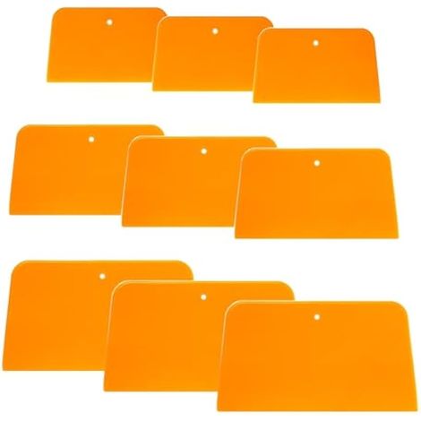 9 Pièces Spatule De Peintre en Plastique, Set de Spatules de Surface pour L'application de Mastics, Glaçures, Peinture (1/5)