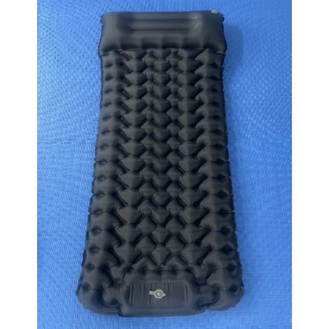 Matelas gonflable léger et portable, imperméable, pour le camping, voyage, voiture, sieste, rangement, tente extérieure, séchage rapide (noir)