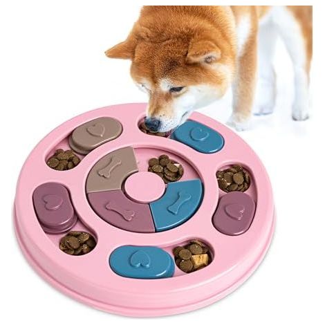 jouets interactifs pour chien, puzzles et mangeoires adaptés aux tailles, distributeur de friandises pour chien (1/4)