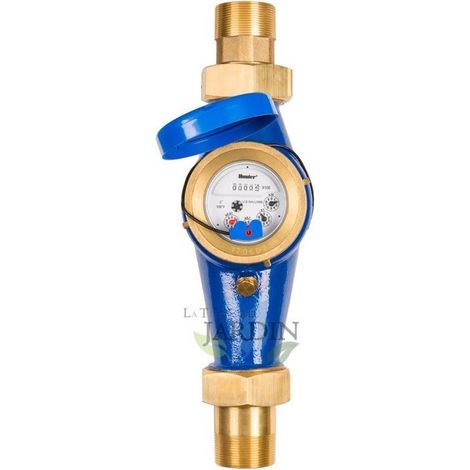 Contatore dell'acqua Hunter HC-075-FLOW-B per programmatore di irrigazione  Filettatura maschio DN20 da 3/4"  Contatore dell'a