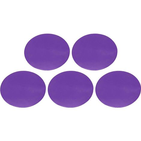Lot de 5 disques d'entraînement de vitesse colorés, antidérapants et marqueurs d'agilité pour le football et le basketball. (1/5)