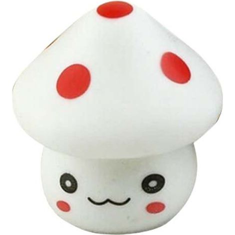 Ortviai Lampe LED portable en forme de champignon – 8 cm, silicone souple, piles AG13 incluses (1/5)