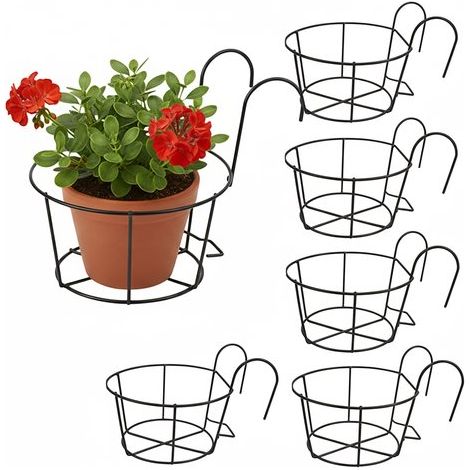 Hängeampel – 6er-Set – Metall – Schwarz (1/5)