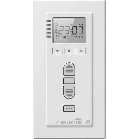 Schellenberg 20037 Interruttore timer Premium per controllo motore tapparelle elettriche, basculante garage, prese di corrente o interruttori per la luce di Schellenberg, 5 canali, bianco (1/5)