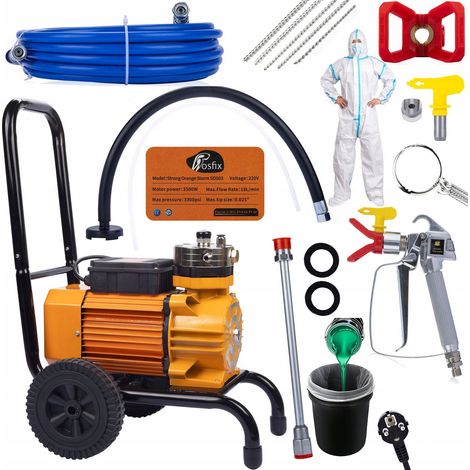 Rosfix Unità di verniciatura Rosfix Strong Blue Storm SBS03 3500W 22MPA 18L/min + Setaccio 20L + Tuta + Tergicristalli (1/5)