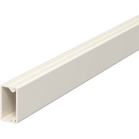 OBO Bettermann Vertr Wand+Deckenkanal m.Obert. 10x20mm,PVC WDK10020CW 2 Stk