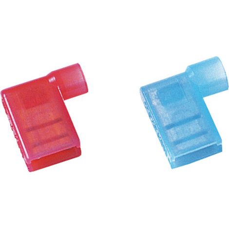 Weidmüller 1491970000 Flachsteckhülse Steckbreite: 6.3 mm Steckdicke: 0.8 mm 90 ° Vollisoliert Blau