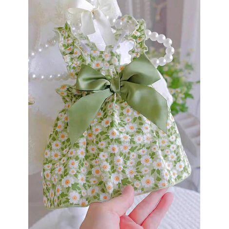 Robe à Bretelles Princesse pour Chien Petit Été - Vêtements pour Animaux de Compagnie pour Chiens Petit et Moyen Taille S (1/5)