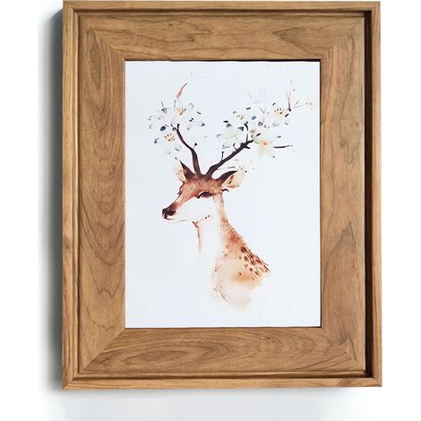 Cadre P13x18cm Vintage - Cadre 18x13 Rétro Rustique Picture Frames Vertical Horizontal Table ou Mural, Cadeau pour Amis Anniversaire Deco Salon Bureau à Domicile (Bois) (1/5)