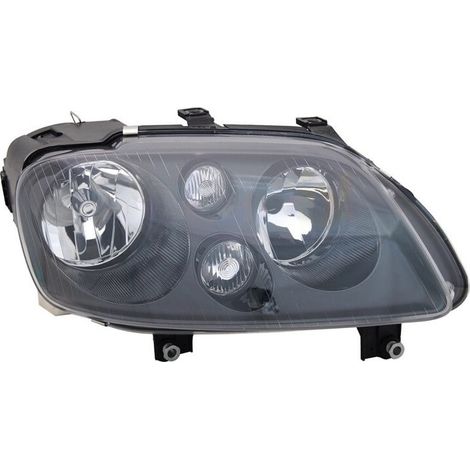 Phare avant droit H7/H7 noir Volkswagen Touran 1 phase 1 2003-2006