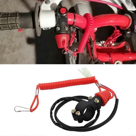 Interrupteur d'arrêt moteur ABS efficace pour motos, idéal pour les nouveaux motards et les passionnés. (1/4)