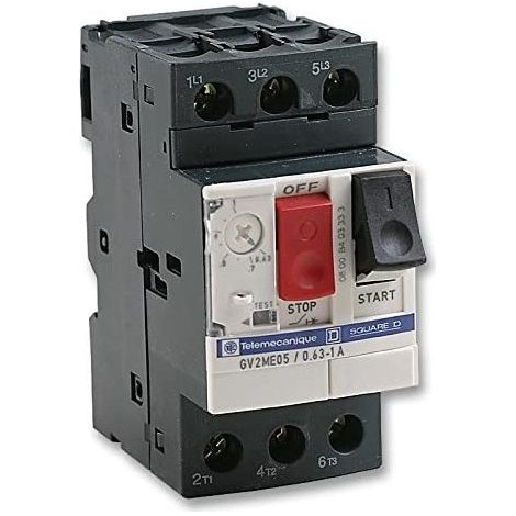 Telemecanique GV2ME05 Motor circuit breaker 0.63 to 1A 3P
