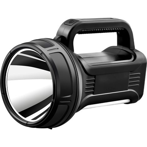 Lampe Torche LED Ultra Puissante avec Panneau Solaire, 6 Modes, Étanche, Lampe de Poche Rechargeable pour Camping/Urgence/Randonnée (1/5)