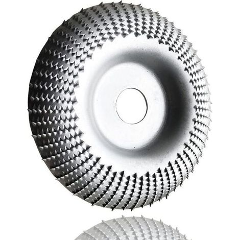 Disque à bois pour meuleuse d'angle 110 mm – Meulage grossier et sculpture, compatible 115-125 mm (1/4)