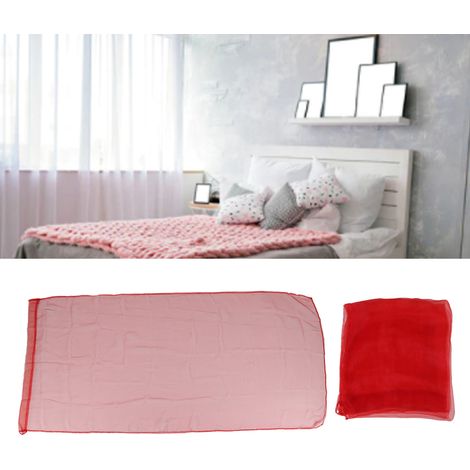 Ensemble de 2 rideaux voilages/rideaux de fenêtre, couleur unie, pour chambre et salon. (1/5)