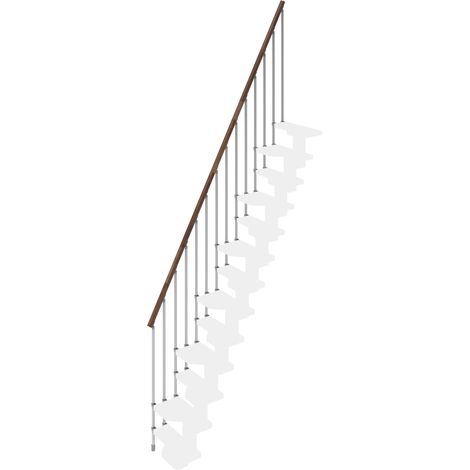 Mini - Rampe Externe avec colonnes vertical pour 11 Marches Droites (1/4)