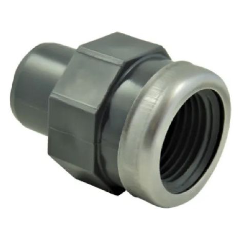 Manchon PVC pression mâle 40 mm, femelle à visser 33x42 renforcé