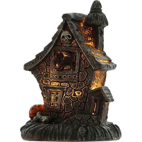 Maison Hantee - Decoration Noel LED Resine - Veilleuse Interieure Jardin - Lampe Ambiance Salon Chambre - 1 Piece (1/4)