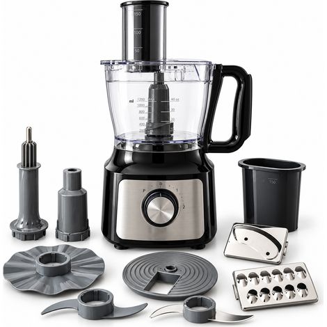 Robot da Cucina Multifunzione 500W con Accessori e Lama in Acciaio 2 Velocità (1/5)