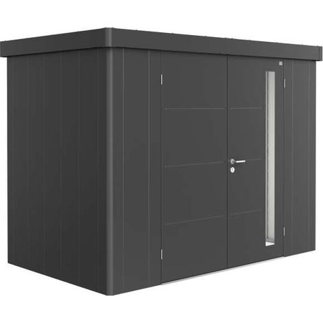 Casetta Neo 1C doppia porta, grigio scuro metallizzato