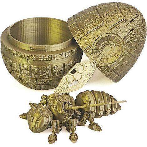 Abeille mécanique, figurine de main mignonne et originale, couleur bronze, cadeau pour enfants. (1/5)
