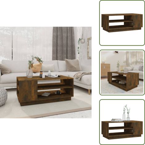 Couchtisch Räuchereiche 102x55x43 cm Holzwerkstoff - Couchtisch - Wohnzimmertisch - Holzmöbel - Rauchereiche - Sideboard (1/5)