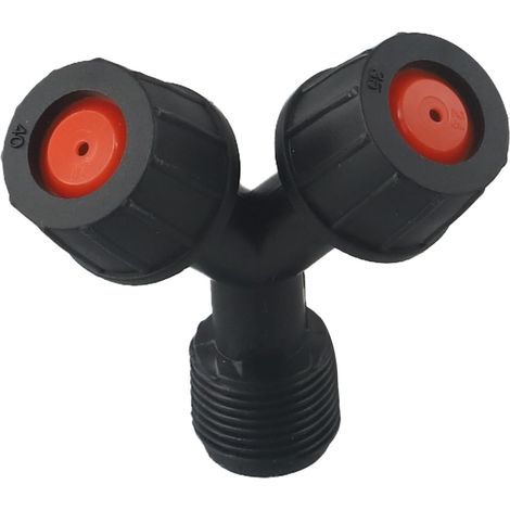 Buse de rechange pour pulvérisateur électrique à dos – 4 trous directs, coniques doubles, coniques/éventails Matériau PP, anti-âge, filetage 16 mm (C) - C (1/5)
