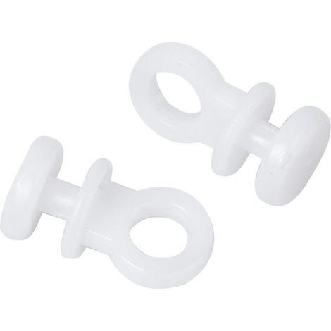Glissières pour rideaux - Roulettes pour rideaux - Patins pour rideaux - 100 pièces - Crochets pour rideaux - Anneaux pour rideaux - Glissières pour tringles à rideaux - Accessoires pour rideaux - Rou (1/5)