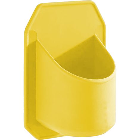 Porte-boisson portable pour canette de bière sous la douche  Surface brillante avec poignées en silicone  Idée cadeau géniale - Jaune