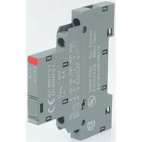 Contact auxiliaire ABB HK1-20 1SAM 201 902 R 1002 2 NO (T) 1 pc(s) (1/4)
