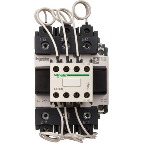 Contattore TeSys LC1-DW - 3 poli - 400...440V 60 kVAr - 230 V AC - LC1DWK12P7
